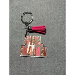 Keychain Girl Mom Leopard‎ Print Pink